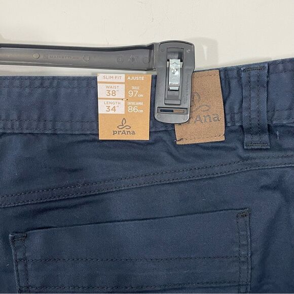 NWT Prana Bridger Jeans Indie Blue Slim Straight Men’s Denim 38 x 34 - Picture 3 of 6